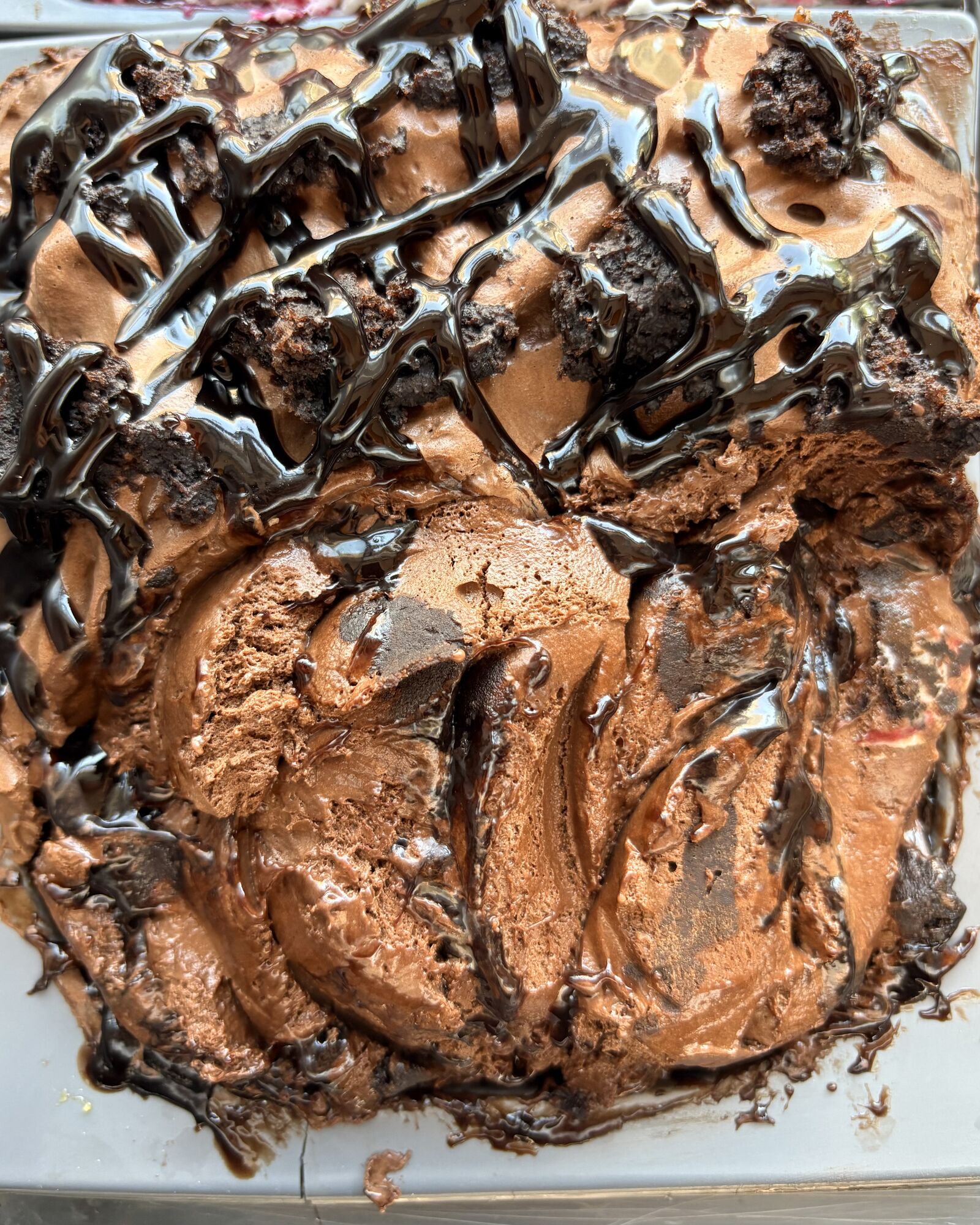 Παγωτό σοκολάτα με brownie